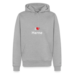 Hoodie "I Love Herne" Bright Edition - Grau meliert
