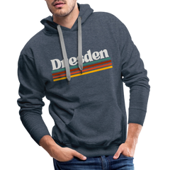 Hoodie Dresden "Retro" - Jeansblau