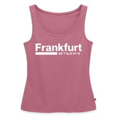 Tanktop Ladies Frankfurt (Main) "Bold GPS White" - Mauve