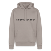 Hoodie Berlin "GPS" Dark Edition - Taupe