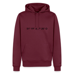 Hoodie Gevelsberg "GPS" Dark Edition - Burgunderrot
