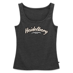 Tanktop Ladies Heidelberg "Graffiti Tag White" - Anthrazit meliert