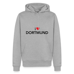 Hoodie "I Love Dortmund" Bright Edition - Grau meliert