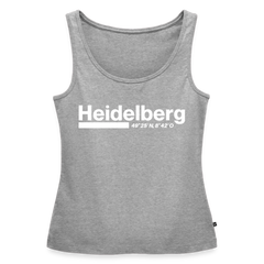 Tanktop Ladies Heidelberg "Bold GPS White" - Grau meliert