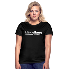 T-Shirt Ladies Heidelberg "Bold GPS White" - Schwarz