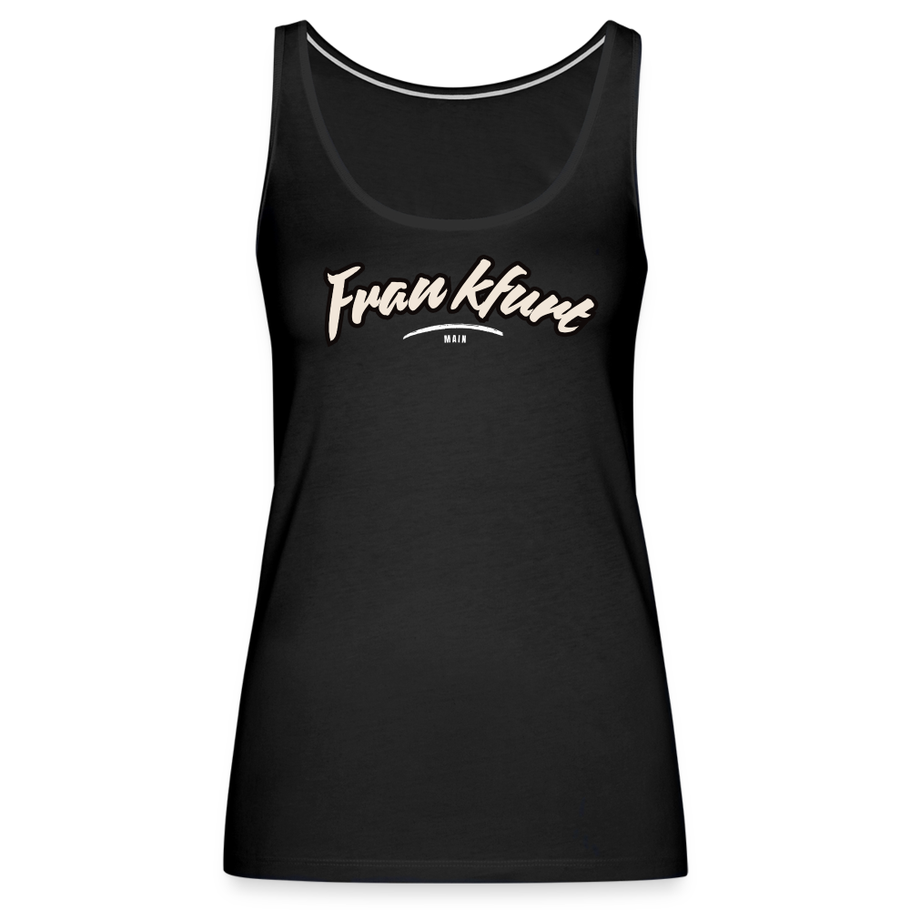 Tanktop Ladies Frankfurt (Main) "Graffiti Tag White" - Schwarz