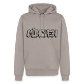 Hoodie München "Graffiti" Dark Edition - Taupe