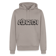 Hoodie München "Graffiti" Dark Edition - Taupe
