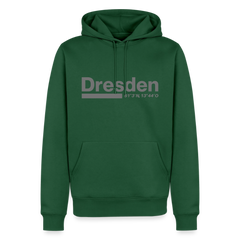 Hoodie Dresden "Bold GPS" - Flaschengrün