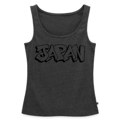 Tanktop Ladies Japan Graffiti "JP Plain" - Anthrazit meliert