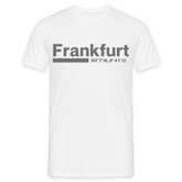 T-Shirt Frankfurt (Main) "Bold GPS" - Weiß