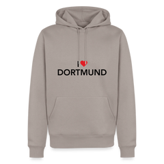 Hoodie "I Love Dortmund" Bright Edition - Taupe
