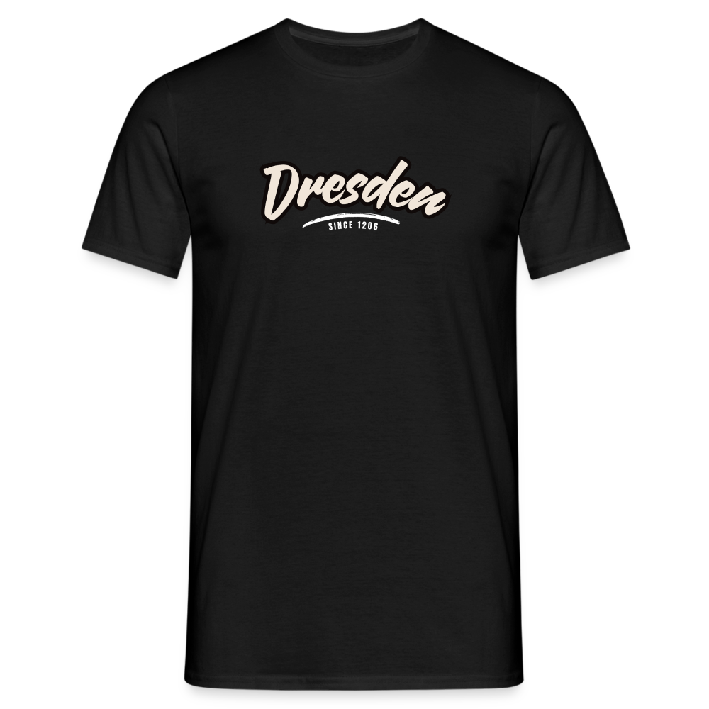 T-Shirt Dresden "Graffiti Tag White" - Schwarz