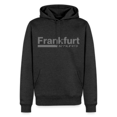 Hoodie Frankfurt (Main) "Bold GPS" - Anthrazit meliert