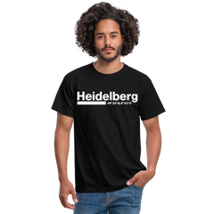 T-Shirt Heidelberg "Bold GPS White" - Schwarz
