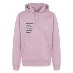 Hoodie München "Metropolen" Dark Edition - Altrosa