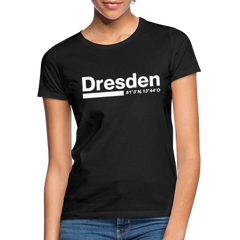 T-Shirt Ladies Dresden "Bold GPS White" - Schwarz
