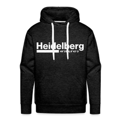 Hoodie Heidelberg "Bold GPS White" - Anthrazit