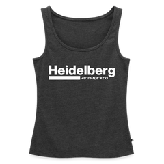 Tanktop Ladies Heidelberg "Bold GPS White" - Anthrazit meliert