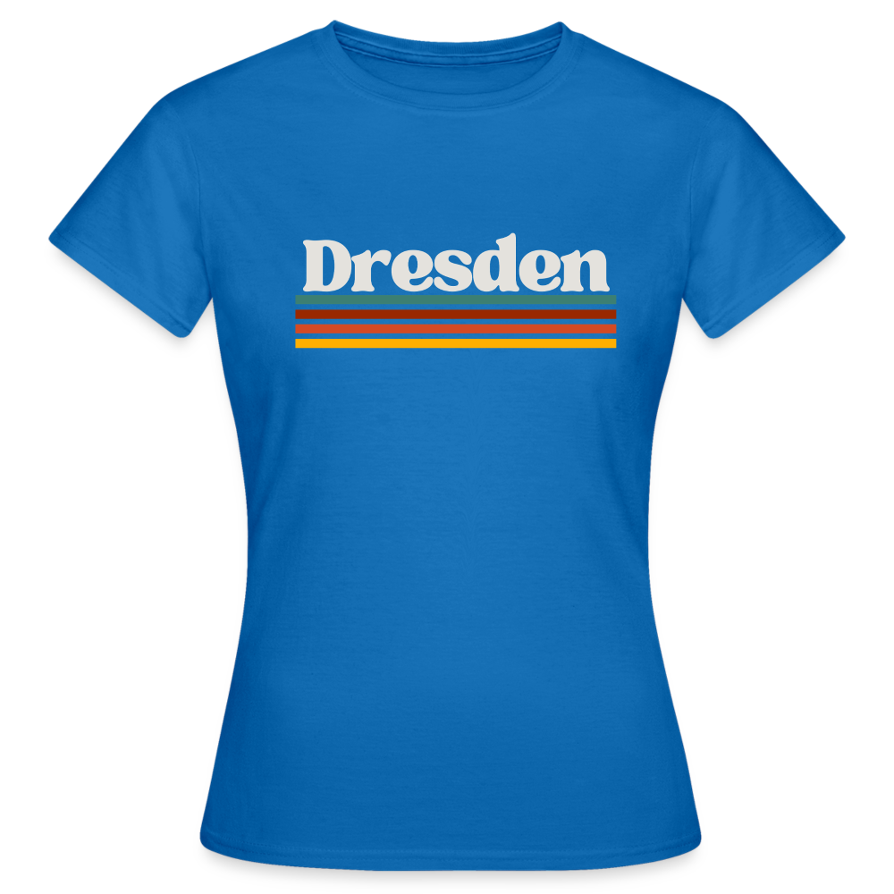 T-Shirt Ladies Dresden "Retro" - Royalblau