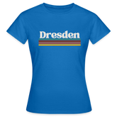 T-Shirt Ladies Dresden "Retro" - Royalblau