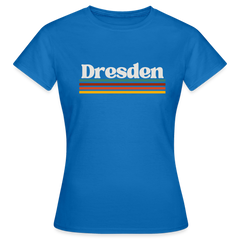 T-Shirt Ladies Dresden "Retro" - Royalblau