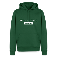 Hoodie Hamburg "HMBRG GPS" Bright Edition - Flaschengrün