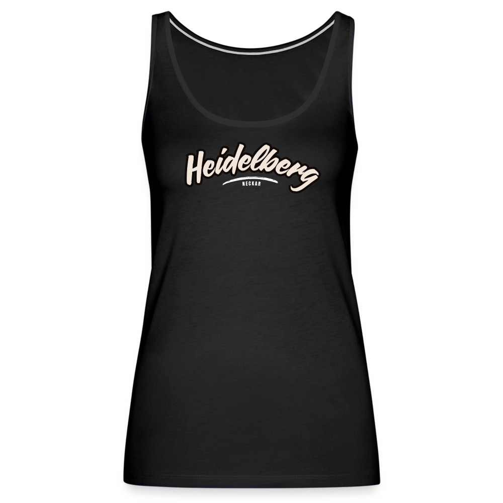 Tanktop Ladies Heidelberg "Graffiti Tag White" - Schwarz