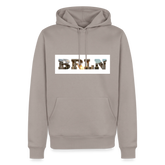 Hoodie Hamburg "BRLN Brandenburger Tor" Bright Edition - Taupe