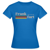 T-Shirt Ladies Frankfurt (Main) "Retro" - Royalblau