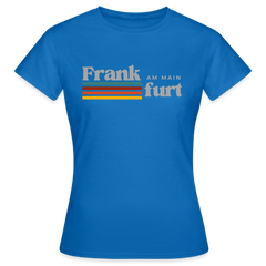 T-Shirt Ladies Frankfurt (Main) "Retro" - Royalblau