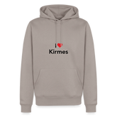 Hoodie "I Love Kirmes" Dark Edition - Taupe