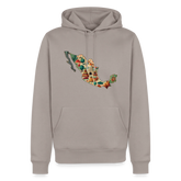 Hoodie Mexico "Map" - Taupe