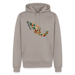 Hoodie Mexico "Map" - Taupe