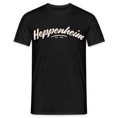 T-Shirt Heppenheim "Graffiti Tag White" - Schwarz