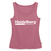 Tanktop Ladies Heidelberg "Bold GPS White" - Mauve