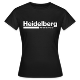 T-Shirt Ladies Heidelberg "Bold GPS White" - Schwarz
