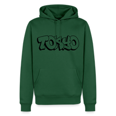 Hoodie Japan Graffiti "Tokyo Plain" - Flaschengrün