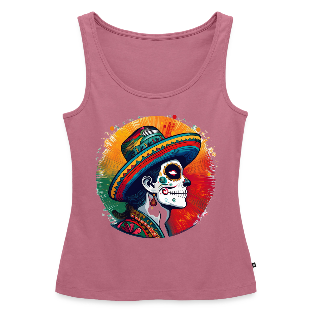 Tanktop Ladies Mexico "La Catrina Side" - Mauve