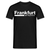 T-Shirt Frankfurt (Main) "Bold GPS White" - Schwarz