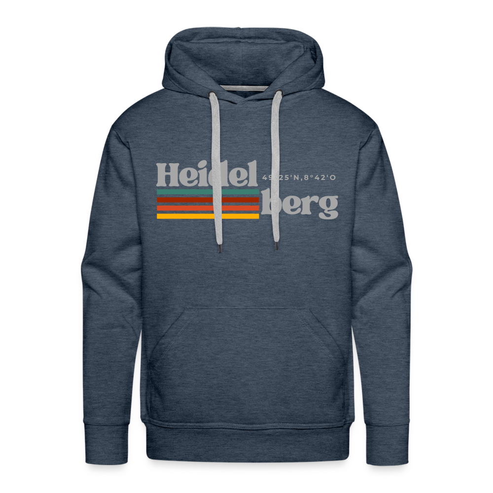 Hoodie Heidelberg "Retro" - Jeansblau