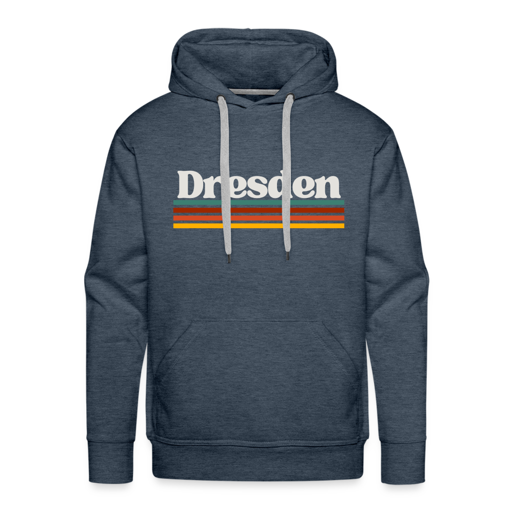 Hoodie Dresden "Retro" - Jeansblau