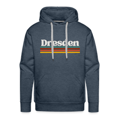 Hoodie Dresden "Retro" - Jeansblau