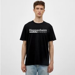 T-Shirt Heppenheim "Bold GPS White" - Schwarz
