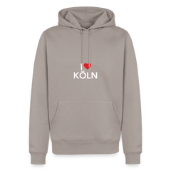 Hoodie "I Love Köln" Bright Edition - Taupe