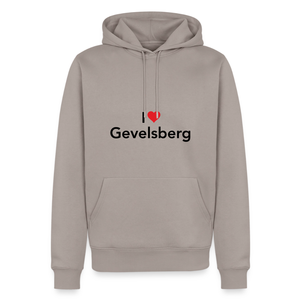Hoodie "I Love Gevelsberg" Dark Edition - Taupe