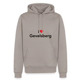 Hoodie "I Love Gevelsberg" Dark Edition - Taupe