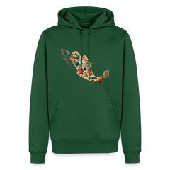 Hoodie Mexico "Map" - Flaschengrün