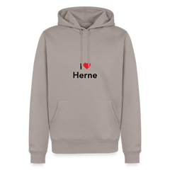 Hoodie "I Love Herne" Dark Edition - Taupe