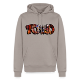 Hoodie Japan Graffiti "Tokyo" - Taupe